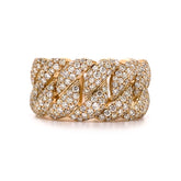 3.25 CT. Diamond Cuban Ring - White Carat - USA